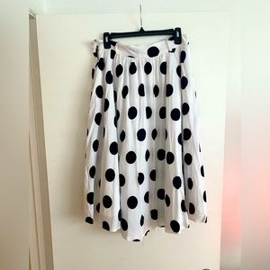 polk dot skirt